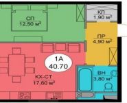 1-комнатная квартира площадью 41 кв.м, Народного Ополчения ул., 11 | цена 10 500 000 руб. | www.metrprice.ru