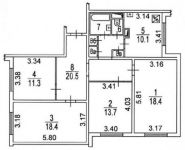 4-комнатная квартира площадью 96 кв.м, Алтуфьевское ш., 74 | цена 12 290 000 руб. | www.metrprice.ru