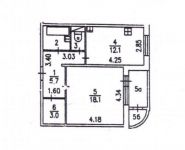 1-комнатная квартира площадью 44.3 кв.м, Индустриальная улица, 3к3 | цена 4 500 000 руб. | www.metrprice.ru