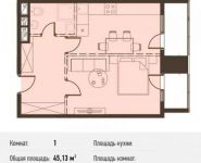2-комнатная квартира площадью 67.4 кв.м, Новодмитровская улица, 5А | цена 10 797 480 руб. | www.metrprice.ru