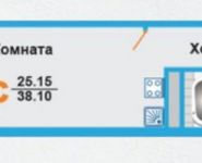 1-комнатная квартира площадью 38.1 кв.м, Молодежная ул., 78 | цена 3 650 000 руб. | www.metrprice.ru