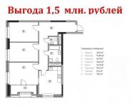 3-комнатная квартира площадью 85.2 кв.м,  | цена 12 018 632 руб. | www.metrprice.ru
