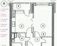 1-комнатная квартира площадью 38.6 кв.м, Братиславская улица, 15к2 | цена 7 079 590 руб. | www.metrprice.ru