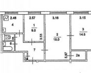 3-комнатная квартира площадью 61 кв.м, Академика Варги ул., 2 | цена 8 300 000 руб. | www.metrprice.ru