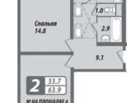 2-комнатная квартира площадью 64 кв.м, Электролитный пр., 16К4 | цена 15 402 987 руб. | www.metrprice.ru