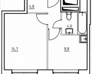 1-комнатная квартира площадью 32.3 кв.м, 1-й Грайвороновский пр, 1 стр 1 | цена 4 199 000 руб. | www.metrprice.ru