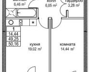 1-комнатная квартира площадью 50.2 кв.м, Автозаводская ул., 23к1 | цена 10 224 614 руб. | www.metrprice.ru