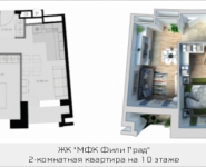 2-комнатная квартира площадью 57.4 кв.м, Береговой проезд, корп.4 | цена 14 522 200 руб. | www.metrprice.ru