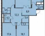 4-комнатная квартира площадью 128.4 кв.м, Вавилова, 29 | цена 28 724 536 руб. | www.metrprice.ru