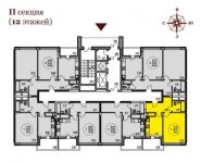 1-комнатная квартира площадью 41.4 кв.м, Бородинский бульвар, 5 | цена 3 105 750 руб. | www.metrprice.ru