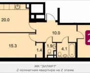 2-комнатная квартира площадью 69.1 кв.м, Автозаводская ул., 23к3 | цена 11 348 186 руб. | www.metrprice.ru