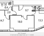 2-комнатная квартира площадью 66 кв.м, Золоторожский Вал, 11, стр. 9, корп.3 | цена 13 270 040 руб. | www.metrprice.ru