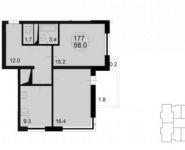 2-комнатная квартира площадью 60 кв.м, Радио ул. | цена 6 372 000 руб. | www.metrprice.ru