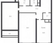 2-комнатная квартира площадью 99 кв.м, Херсонская ул., 43 | цена 24 725 000 руб. | www.metrprice.ru