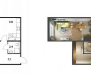 1-комнатная квартира площадью 34.5 кв.м, Варшавское ш., 141 | цена 5 650 000 руб. | www.metrprice.ru