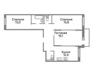 3-комнатная квартира площадью 79.3 кв.м, | цена 4 719 936 руб. | www.metrprice.ru