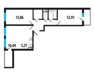 3-комнатная квартира площадью 64 кв.м, Нововатутинский пр-кт, 10 | цена 5 305 600 руб. | www.metrprice.ru