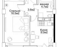 1-комнатная квартира площадью 34.8 кв.м, Путилковское ш., 4К2 | цена 3 600 000 руб. | www.metrprice.ru