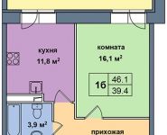 1-комнатная квартира площадью 46 кв.м, Опалиха ул., 2 | цена 3 503 600 руб. | www.metrprice.ru