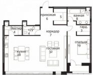 2-комнатная квартира площадью 119 кв.м, Усачева ул., 11 | цена 48 727 000 руб. | www.metrprice.ru