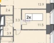 2-комнатная квартира площадью 62 кв.м, Дмитровский проезд, 1Б | цена 9 960 000 руб. | www.metrprice.ru