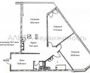 3-комнатная квартира площадью 110 кв.м, улица Шаболовка, 10к1 | цена 40 500 000 руб. | www.metrprice.ru