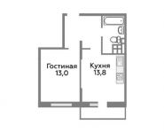 1-комнатная квартира площадью 39.2 кв.м, Троицкая ул. | цена 3 051 955 руб. | www.metrprice.ru