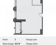 2-комнатная квартира площадью 65.9 кв.м, Новодмитровская ул., 5А | цена 11 851 215 руб. | www.metrprice.ru