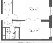 1-комнатная квартира площадью 40 кв.м, Вешняковская ул., 10 | цена 6 658 400 руб. | www.metrprice.ru