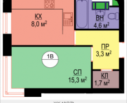 1-комнатная квартира площадью 33 кв.м, Авангардная, 2 | цена 4 125 000 руб. | www.metrprice.ru