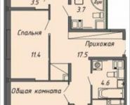 3-комнатная квартира площадью 91 кв.м, Ленинский пр-т, 16 | цена 7 527 520 руб. | www.metrprice.ru