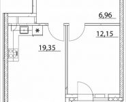 2-комнатная квартира площадью 45.18 кв.м, Лазоревый пр., 3 | цена 9 252 864 руб. | www.metrprice.ru
