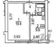 1-комнатная квартира площадью 8 кв.м, Шоссейная ул., 56 | цена 7 525 000 руб. | www.metrprice.ru
