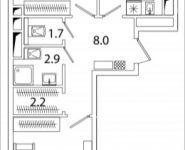 2-комнатная квартира площадью 64 кв.м, Рязанский проспект, 2, корп.M7 | цена 9 479 104 руб. | www.metrprice.ru