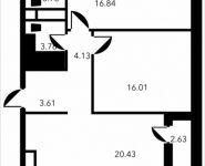 2-комнатная квартира площадью 71.21 кв.м, Новоалексеевская, 16с7 | цена 15 114 100 руб. | www.metrprice.ru