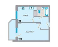 1-комнатная квартира площадью 36.9 кв.м, Северная улица, 10 | цена 2 583 000 руб. | www.metrprice.ru