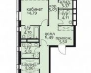 3-комнатная квартира площадью 114 кв.м, Усачева ул., 11 | цена 57 101 000 руб. | www.metrprice.ru