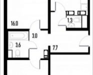 2-комнатная квартира площадью 58.8 кв.м в ЖК "Орехово-Борисово",  | цена 8 555 400 руб. | www.metrprice.ru