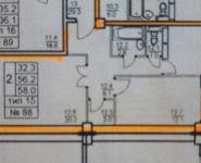 2-комнатная квартира площадью 58 кв.м, Ярославское шоссе, 8 | цена 2 450 000 руб. | www.metrprice.ru