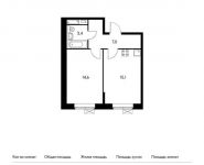 1-комнатная квартира площадью 40.1 кв.м,  | цена 3 977 920 руб. | www.metrprice.ru