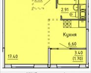 1-комнатная квартира площадью 32.9 кв.м, деревня Лопатино, 21 | цена 2 662 948 руб. | www.metrprice.ru