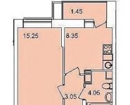1-комнатная квартира площадью 33 кв.м, Вертолётная улица, 10 | цена 2 950 000 руб. | www.metrprice.ru