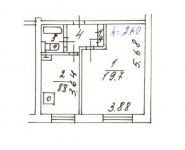 1-комнатная квартира площадью 34.6 кв.м, Газопровод ул., 9К1 | цена 6 200 000 руб. | www.metrprice.ru