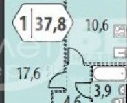 1-комнатная квартира площадью 38 кв.м, Северный кв-л | цена 2 470 000 руб. | www.metrprice.ru