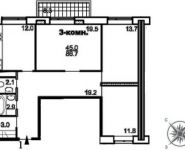 3-комнатная квартира площадью 86.4 кв.м, Садовая улица, 24 | цена 8 200 000 руб. | www.metrprice.ru