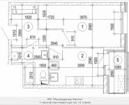 1-комнатная квартира площадью 37.6 кв.м, бульвар Космонавтов, корп.17 | цена 2 919 344 руб. | www.metrprice.ru