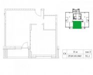 1-комнатная квартира площадью 51 кв.м в ЖК "Суббота", Верхняя ул., 34 | цена 20 746 600 руб. | www.metrprice.ru