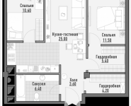 2-комнатная квартира площадью 68.16 кв.м, 1-я Ямская, 2 | цена 12 450 000 руб. | www.metrprice.ru