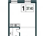 1-комнатная квартира площадью 37 кв.м в ЖК "AFI Residence. Павелецкая", Павелецкая наб., 8 | цена 6 732 000 руб. | www.metrprice.ru