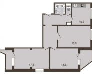 3-комнатная квартира площадью 79.8 кв.м, улица Липчанского, 1 | цена 7 428 000 руб. | www.metrprice.ru